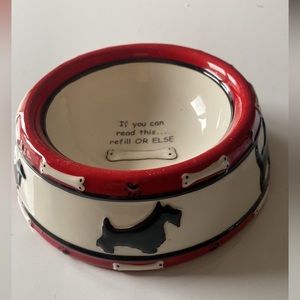 MWW MARKET Ceramic Dog Food Bowl..New
